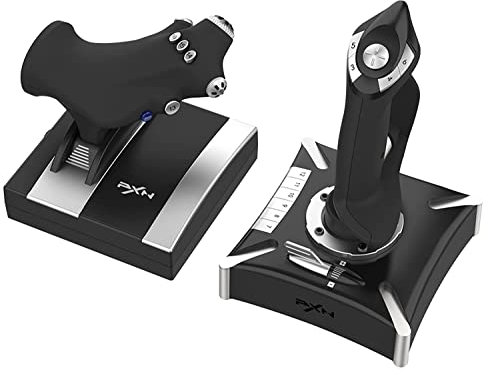 PXN 2119 PRO Flug Simulator Stick PC Joystick Flight Stick Controller mit Vibration Flight Simulator Stick für PS4 / Windows XP/Vista / 7/8/10 (nicht kompatibel mit MAC-Systemen)