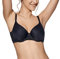 Selene Reggiseno Donna Fabiola con Ferretto e Coppa Spacer - Coppa C-D, Nero 7