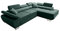 Robin Saturn Premium Ecksofa Schlaffunktion Bettkasten Verstellbare Kopfstützen Kissen Sofa L-Form Schlafsofa Freistehende Eckcouch Schlafcouch Wohnzimmermöbel Wohnlandschaft Rechts Flaschengrün