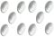 cyclingcolors 10x Abdeckkappen Selbstklebend verchromt Chrom Silber Farbe 16mm Schrank Regal Bohrloch Abdeckung zum kleben schutzkappen
