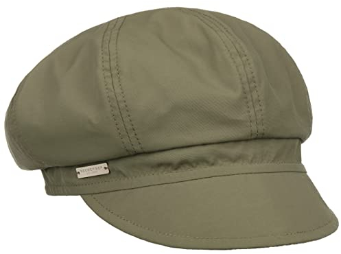 Seeberger Rainy Day Ballonmütze Damencap Newsboy-Mütze Baker-Boy-Mütze Regencap Wintercap (One Size - Oliv)