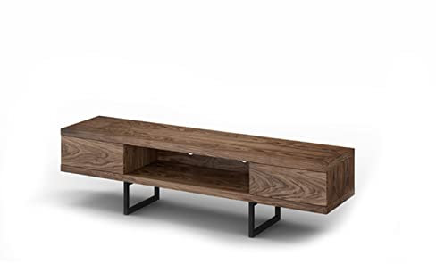 Mayaadi-Home RTV Regal Sideboard Lowboard Anrichte Wohnzimmer Möbel Wohnzimmerschrank Furnier Stauraum Regal Esszimmer Schlafzimmer TV Möbel Madison-RTV-O Walnuss