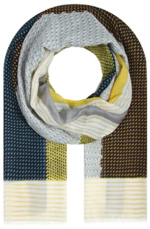 Majea Halstücher Damen Tuch Kopftuch Halstuch Schal Damen-Schal Tücher Damen Stola (880033) (gelb 15), 180x90