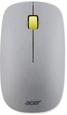 Acer Vero 3 Button Mouse | 2.4GHz Wireless | 1200DPI | Made with Post-Consumer Recycled (PCR) Material | Certified Works with Chromebook | Gray