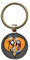 Porte-clés en forme de dôme avec cabochon en verre Motif L'Étrange Noël de monsieur Jack et Sally, marron, 25