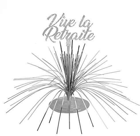 Maelsa® - Centre de table  VIVE LA RETRAITE  décoration de table festif à l'age évennement (VIVE LA RETRAITE)