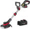 Coupe Bordure sans Fil avec 2 Piles(48V) Home and Garden Débroussailleuse Faucheuse avec Tige Télescopique 3 Types de Lames et Chargeur Coupe Bordure Electrique 1800W