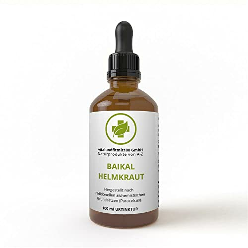 Baikal Helmkraut Tropfen 100 ml (Scutellaria baicalensis) - Premium Qualität - ohne Zusatzstoffe