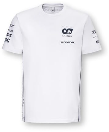 Red Bull Scuderia Alpha Tauri Maglietta Team Bianca 2023