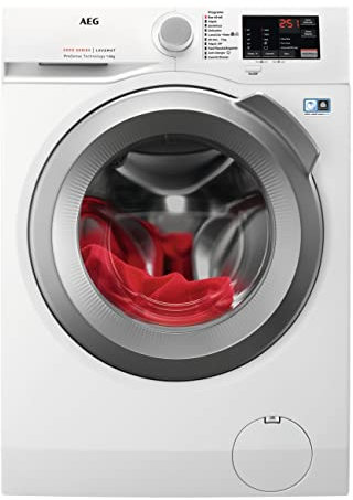 AEG LFA6I8275A Lavatrice a Carico Frontale 8 Kg, 1200 rpm, Libera Installazione, Motore Invert, Programma Veloce, Bianco/Silver, Classe A