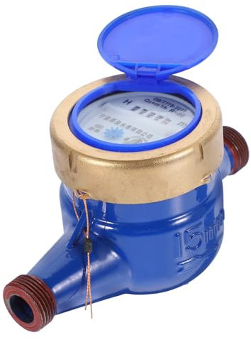 Angoily Compteur Eau Métallique Rotor Pour Usage Domestique Et Jardin Résistant Corrosion Et Facile À Installer