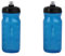 ZEFAL Pack Sense Soft 65 – 2 Trinkflaschen Fahrrad – Rennrad Trinkflasche Sport – BPA Frei Trinkflasche – Sportflasche weich und geruchlos – Blau Transparent, 2 x 650 ml