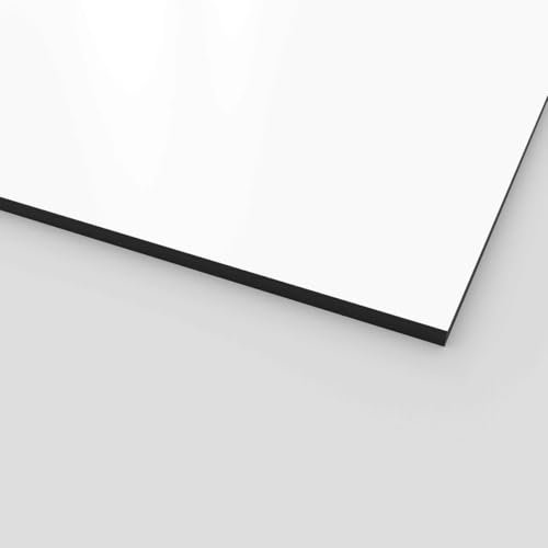 HPL Platten 30x110cm Vollkernplatten für Außen und Innenbereich, 6mm dick, Weiss RAL9016