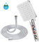 YEAUPE PRO Shower Head with Hose Filter, Shower Head with Hose 1.6M, Hand Shower rain Shower Shower Head,White