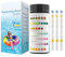 Ueomul pH Teststreifen Pool und Spa 7 in 1, 100pcs pH Messstreifen Wasser für Genaues Testen von Härte, Gesamtalkalität, Cyanursäure, Gesamtchlor, Freies Chlor, Brom und pH
