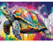 AIRDEA Tortue Peinture Numero Adulte, DIY Kit Activité Manuelle Peinture Acrylique, Peinture par Numero Adulte avec Pinceaux et Acryliques pour la Décoration Maison 40x30 cm (Pas de Cadre)