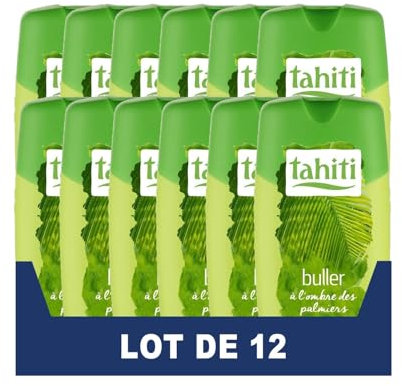 TAHITI - Gel Douche Tahiti CITRON CEDRE- Formule à Base d'Ingrédients d'Origine Naturelle - Lot de 12 x 250ml