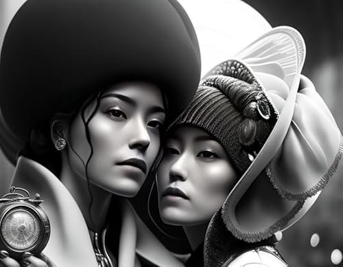 ZHAOSHAN Leinwandbilder, Poster, 58 x 90 cm, ohne Rahmen, bitte verwenden Sie Zeitreise-Refotografie zum Ausmalen