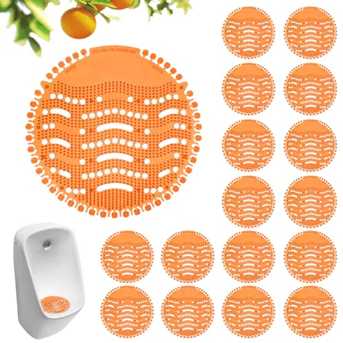 Ecrans Pour Urinoir, 16 Pièces Desodorisant Urinoir, Filtre D'urinoir, Pastilles Urinoir, Tapis d'Urinoir Désodorisant pour Urinoir pour Hôtels Toilettes salle de bain commerciale
