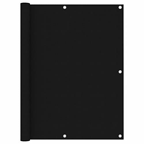ZEYUAN Écran de Balcon Noir 120x600 cm Tissu Oxford,Brise-Vue,Brise Vue Beige,Canisse Brise Vue