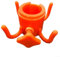 Améliorez l'organisation de votre plage avec le crochet de suspension réglable pour parasol de plage (orange)