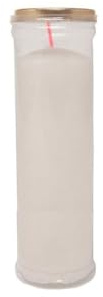 Pack de 12 velones Blancos Transparentes del santisimo con Tapa Metal de 18.5 cm velon votivo liturgico Cementerio e Iglesias