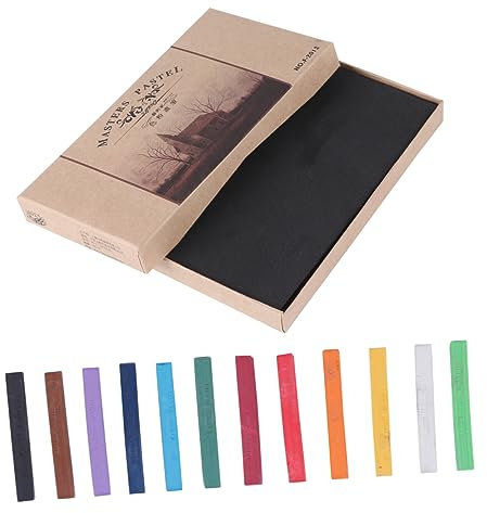 EXCEART 12stücke Schachtel Mit Pastellkreiden Ölpastellstifte Dicken Künstlerstiften Zum Skizzieren Graffiti-diy-zeichenstifte Farben