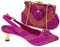 Juego de zapatos y bolsos para mujer con tacones altos para fiestas, Fucsia para conjunto, 39.5 EU