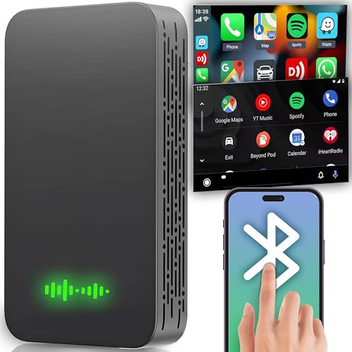Retoo Wireless CarPlay und Android Auto 2 in 1 Adapter, BT 4.1 Plug & Play, kompatibel mit iPhone/Android für Autos mit eingebauten in Apple CarPlay und Android Auto, stabile und schnelle Verbindung
