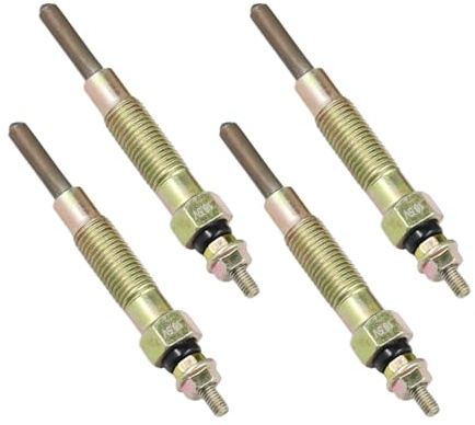 Meckparts MM409510 Glühkerze 32A66-03100, kompatibel mit Iseki-Traktoren TL2100, TL2500, TX1300, TX1500, TX2140, TX2160, kompatibel mit Mitsubishi-Motoren S4L, S4L2, 4 Stück