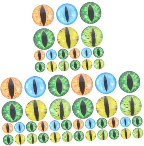 Tofficu 30pairs Reborn Dolls Accessories Glass Eyeballs Craft Supplies Doll Eyes for DIY Craft Toy Materials Gemstone Patches