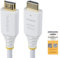 StarTech.com Câble HDMI Haut Débit Certifié Premium de 1,8m, 4K 60Hz/1440p 144Hz, 18Gbps, Cordon HDMI 2.0, Gaine TPE, Blanc