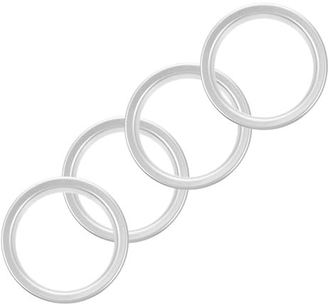 FUNOMOCYA 4 Stücke Abs Material Klimaanlage Vent Ring Auto Innen Dekoration Lüftungsschlitz Zierleisten Einfach Installieren