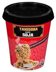 Oriental noodles Yakisoba flavor soy Hacendado Glass 80 g Pack 2