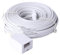 FunWorth BT Telephone Extension Cable, Male to Female Phone Line Cord, 10-Meter UK Landline Cable for Home/Office, Fax, Modem, Router, (Compatible with 6P4C & 6P2C) (10-Meter)