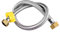 Verbesserter 20/40/60/80/100/150/200 cm G1/2 Zoll Edelstahl Nylon geflochten Sanitärschläuche sicherer flexibler Duschschlauch(C,40cm)