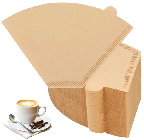 Kaffeefilter Größe 2, 200 Stück, U-Form, Kegel Papierfilter | Für Handfilter Kaffeemaschinen, Für Kaffeekanne, Für Filterbecher, Für Kaffeetropfkegel, 2-4 Tassen