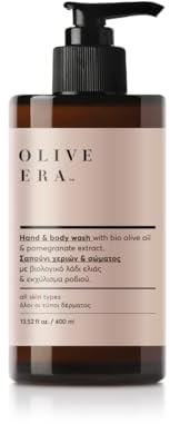 OLIVE ERA Bio-Handseife und Körperwaschgel mit Olivenöl und Granatapfel-Extrakt, 400 ml, Für alle Hauttypen