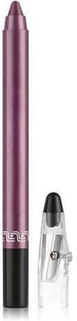 BelleFlair 1 Stück Lidschatten Stift & Metallic Eyeliner, Wasserfester Glitzer Lidschatten mit Spitzer, Cremiger Eyeshadow Stick für Langanhaltendes Augen Make-Up(Lila)