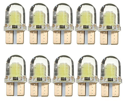 NUOLUX T10 LED Ampoules Lampe Veilleuse Voiture Lumiere Blanc 12V 5W 10 Pièces