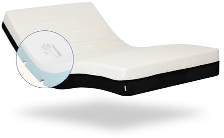 Geriafy - Orthopädische Visco-Matratze 90x200 | 20 cm Höhe | Atmungsaktiver & Frischer Baumwollbezug | Geeignet für verstellbare Lattenroste