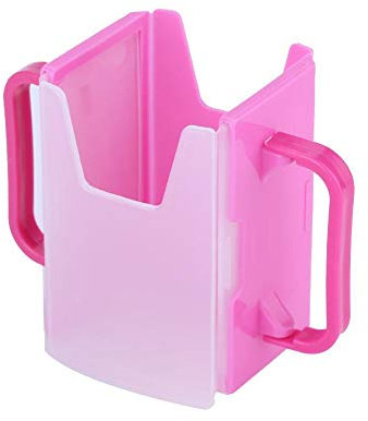 Milk Drink Box Holder Adjustable Spill-proof Juice Box Container Reusable Drink Juice Milk Pouch Cup Mug(Red)