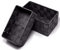 Lashuma Offene Aufbewahrungskörbe 2er Pack, Korb Größen: 19x10x7 cm und 20x13x10 cm, Graue Badezimmer Körbchen