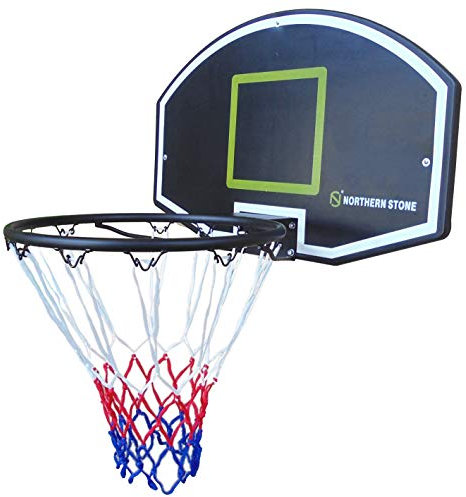 NORTHERN STONE Basketballkorb-Set zur Wandmontage für den Innen- und Außenbereich