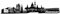 Samunshi® Hannover Skyline Wandtattoo Sticker Aufkleber Wandaufkleber City Gedruckt Hannover 120x28cm schwarz