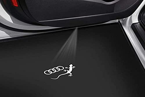 Original Audi LED-Einstiegsleuchten Ringe-Gecko-Logo