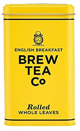 Brew Tea Co - English Breakfast Tea in Classic Tin - Strong & Malty - 150g Loose Leaf Tea
