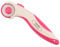 Vaessen Creative Rollschneider mit Ergonomischen Griff und Verstellbarer Ø 28 mm Klinge, Rollmesser für Rechtshänder zum DIY Basteln, Nähen und Handarbeiten, Rosa