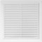 Repa Market 25 x 25 cm / 250 x 250 mm Kunststoff Weiß – Entlüftungsabdeckung – quadratische Kanalabdeckung – Lüftungsschlitze – Schutzgitter – HVAC-Belüftung