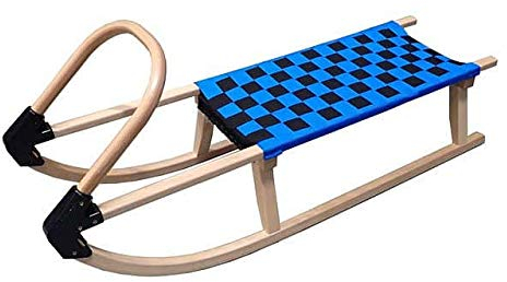 Acra A2041-MO Schlitten 110cm Holz blau